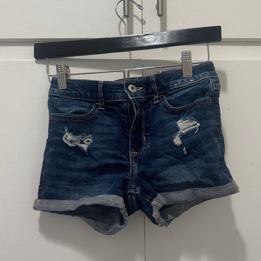 Abercrombie Kids Dark Blue Jean Shorts